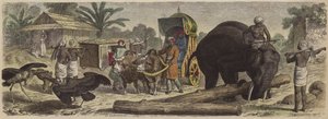 Escena en Bengala, India de Heinrich Leutemann