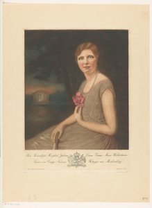 Retrato de la princesa Juliana
Su Alteza Real Juliana Louise Emma Marie Wilhelmina, Princesa de Orange Nassau, Duquesa de Mecklemburgo (título en el objeto)