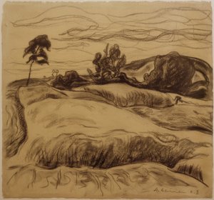 Paisaje ondulado de Heinrich Nauen