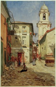 Calle en Sestri Levante de Heinrich Petersen Flensburg