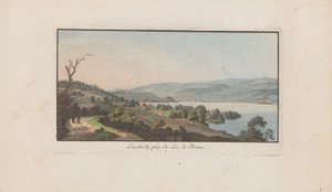 Vista de Lüscherz en el lago de Bienne
Luschertz, près du Lac de Bienne (título en el objeto)
Paisajes en Suiza (título de la serie)
Sammlung einiger Aussichten in der Schweiz (título de la serie) de Heinrich Rieter