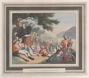 Soldados asistiendo al servicio divino, 1 de agosto de 1798