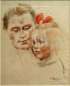 Madre con niño (Anna y Käte Werner) de Heinrich Stegemann