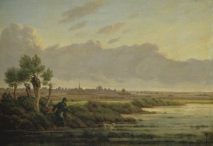 En el Alster en Winterhude, 1834
