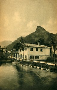 El arroyo en Oberammergau, Baviera, Alemania de Heinrich Uhlschmid
