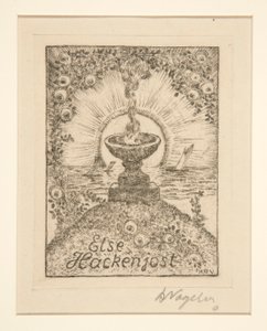 Ex libris: Else Hackenjost de Heinrich Vogeler