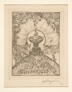 Ex libris: Else Hackenjost de Heinrich Vogeler