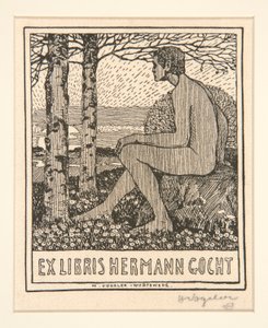 Ex libris: Ex Libris Hermann Gocht de Heinrich Vogeler
