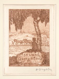 ex libris de Heinrich Vogeler