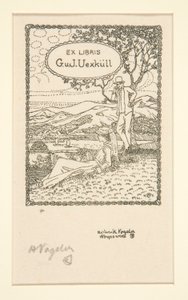 ex libris de Heinrich Vogeler