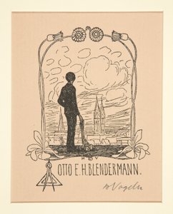 ex libris de Heinrich Vogeler