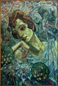 Retrato de la bailarina Marna Glahn de Heinrich Vogeler