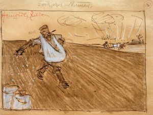 Korl sembrando, Vadding arando de Heinrich Zille