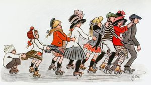 Club de patinaje alrededor del Alex