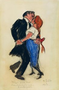Pareja bailando de Heinrich Zille