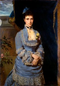Retrato de la Gran Duquesa María Fyodorovna, Princesa Dagmar de Dinamarca, 1847-1928 de Heinrich von Angeli