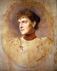 Retrato de una joven de Heinrich von Angeli