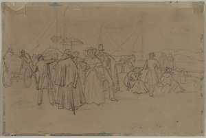 Pasajeros para el vapor del Rin (recto) de Heinrich von Mayr