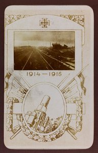 Primera Guerra Mundial: Ucrania en los años 1914-1916 durante la invasión del ejército alemán. Vías del tren