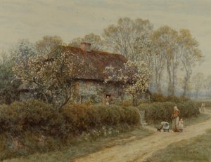 Una cabaña en Freshwater Gate de Helen Allingham