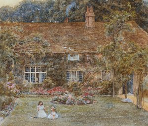 Una casa de campo de Helen Allingham