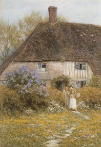 Una cabaña en Kent de Helen Allingham