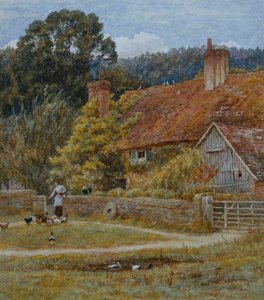 Granja Netley, Shere, Surrey de Helen Allingham