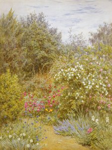 Rosas en un jardín de Surrey de Helen Allingham