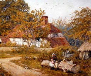 La cabaña familiar de Helen Allingham