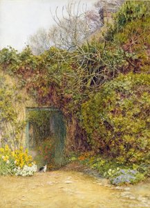 El huerto, Farringford de Helen Allingham