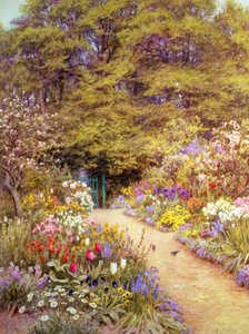 El jardín de la cocina, Farringford de Helen Allingham