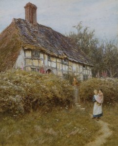 La casa del sacerdote, West Hoathly de Helen Allingham