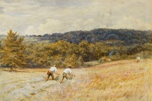 Los segadores de Helen Allingham