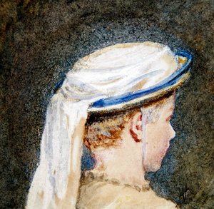 El sombrero blanco de Helen Allingham