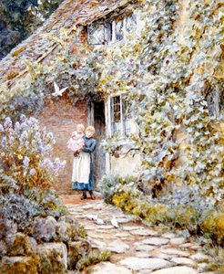 Cabaña de Viña de Helen Allingham