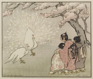 Pavo real blanco, 1914 de Helen Hyde