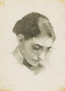 Una cabeza de mujer de Helene Schjerfbeck