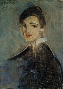 Cantante en negro, 1916-1917 de Helene Schjerfbeck