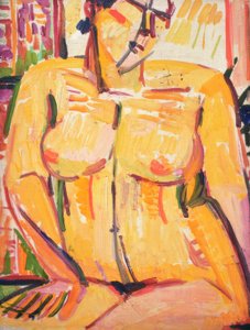Desnudo femenino sentado