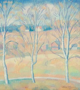 Paisaje de primavera Halsingland de Helge Johansson