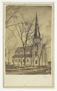 Sin título (iglesia con aguja puntiaguda) de Hendee