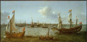 Vista del Ij en Ámsterdam