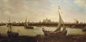 Vista de Haarlem desde el norte (óleo sobre lienzo) de Hendrick Cornelisz. Vroom