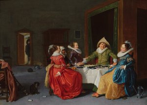 Compañía alegre en un burdel de Hendrick Gerritsz Pot