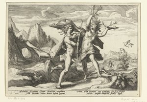 Daphne se convierte en un árbol de laurel Metamorfosis de Ovidio (título de la serie)