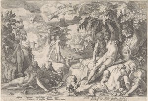 La era dorada Metamorfosis de Ovidio (título de la serie) de Hendrick Goltzius (workshop of)