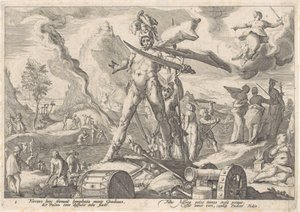 la edad de hierro Metamorfosis de Ovidio (título de la serie) de Hendrick Goltzius (workshop of)