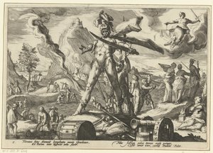 Edad de Hierro Metamorfosis de Ovidio (título de la serie) de Hendrick Goltzius (workshop of)