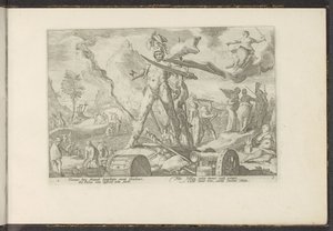 Edad de Hierro Metamorfosis de Ovidio (título de la serie) Recreaciones de P. Ovidius Naso (título de la serie) de Hendrick Goltzius (workshop of)