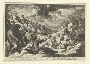 Júpiter convoca a los dioses del Olimpo Metamorfosis de Ovidio (título de la serie)
